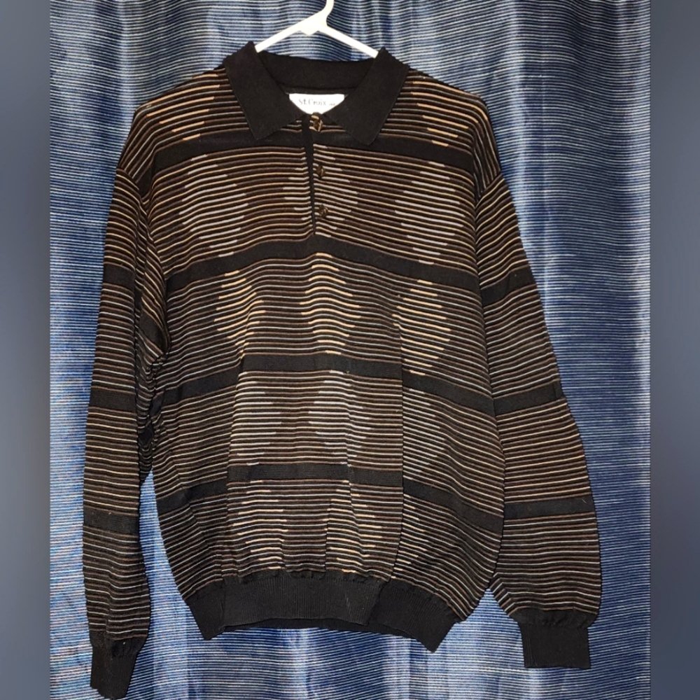 St. Croix Shop size L mens 3 button pullover